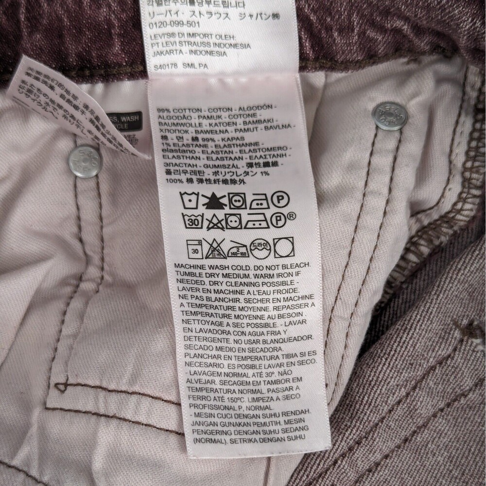 Levis 541 Athletic Fit 30 Mens 36x32 (38x30) Boysenberry Crush Acid Wash Jeans - Picture 7 of 12